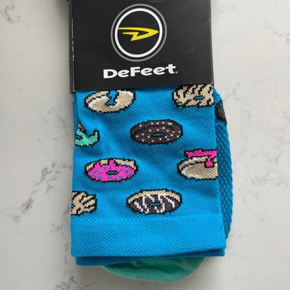 DeFeet Aireator Lightweight Mid Calf 6" Doughnut Cycling Socks 9.5-11.5M/11-13W - Picture 4 of 5